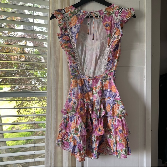 Floral Ruffle Mini Dress - Picture 10 of 11